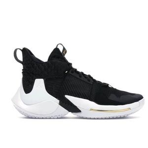 NIKE Air Jordan Why Not Zer0.2 "Black White" Sneakers Size 11.5